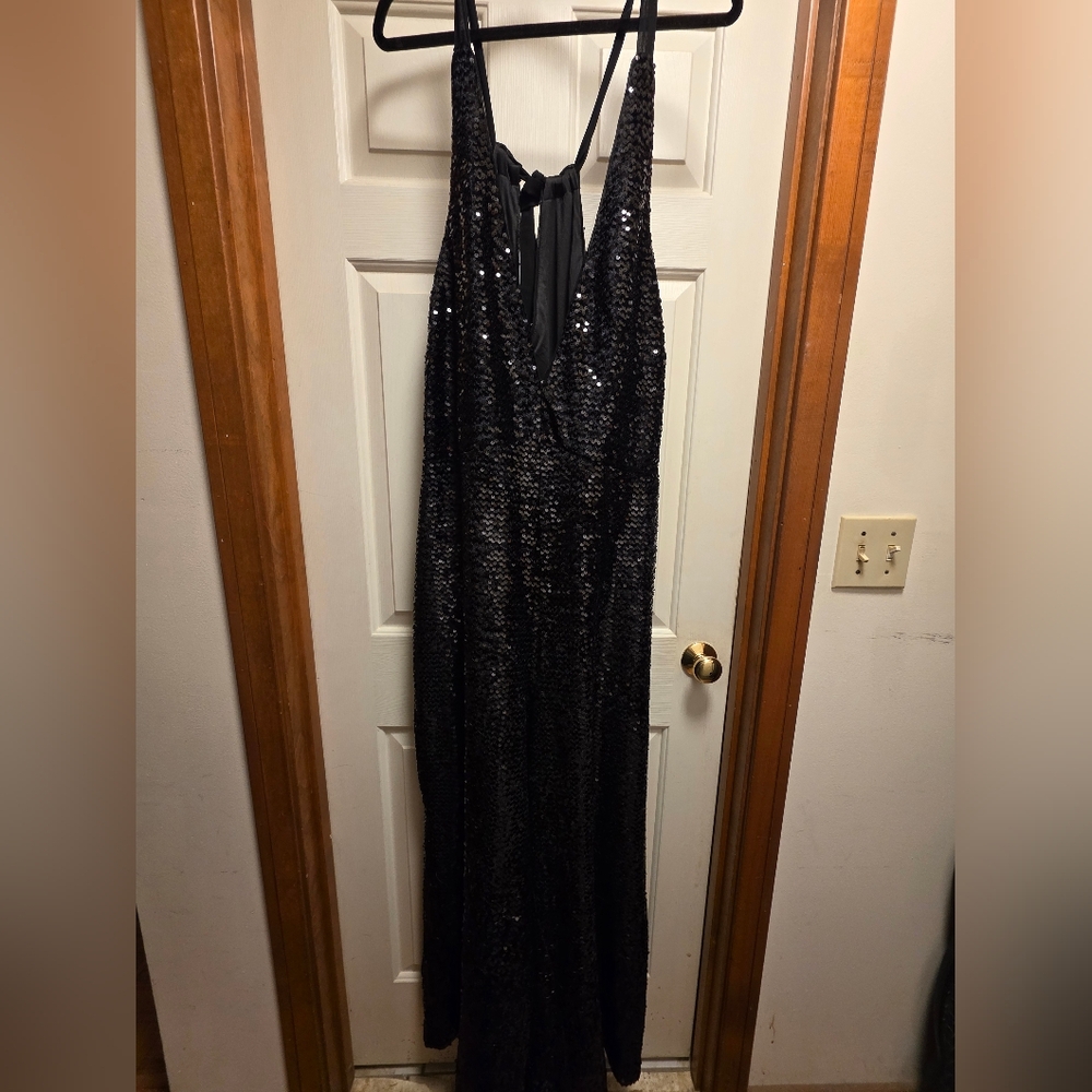 Hutch Sequins Halter Jumpsuit Size 3x - Picture 4 of 15